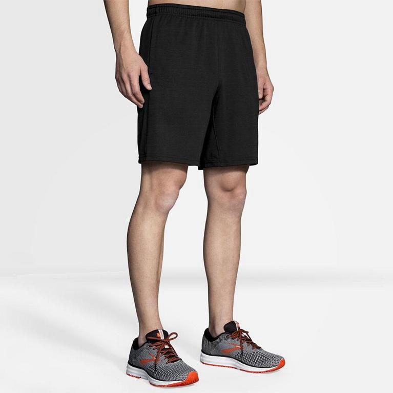 Brooks Rep 8 Hombre Pantalones Cortos - Grises (0218DTHCN)